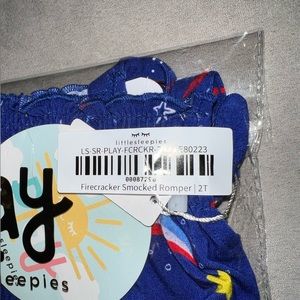 SOLD Little Sleepies Smocked Romper